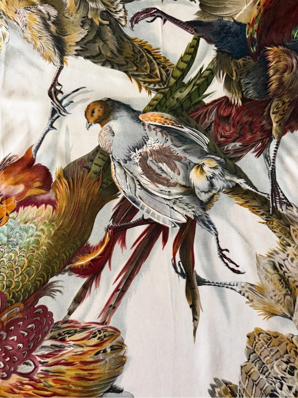 Hermes Belle Chasse Silk Scarf.
